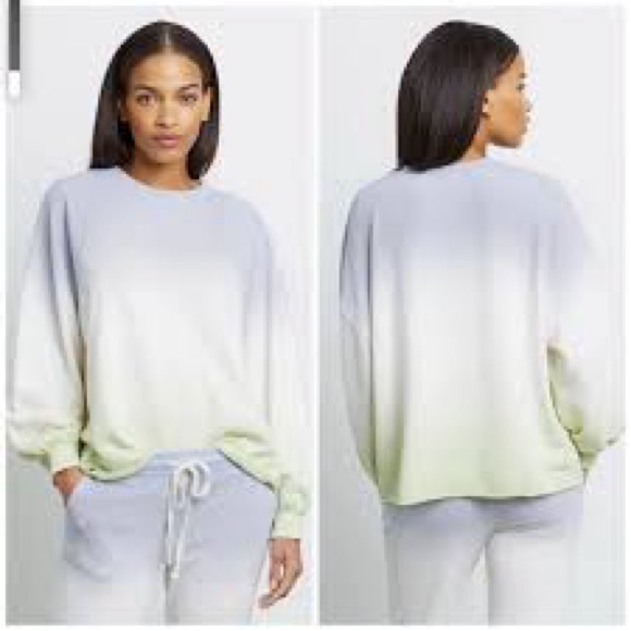 Rails Reeves Blue Mint Dip Dye Sweater S - Picture 1 of 9